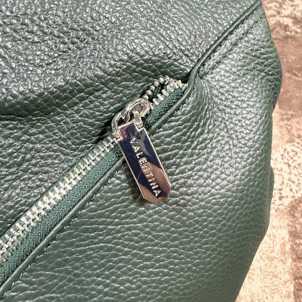 Valentina Italian Twist‎ Zip Convertible Sling Backpack Emerald Green NWT
